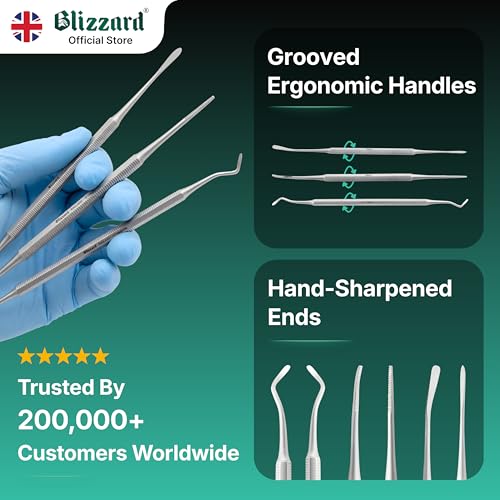 Blizzard 3-Piece Ingrown Toenail Kit - Stainless Steel File & Cleaner Set