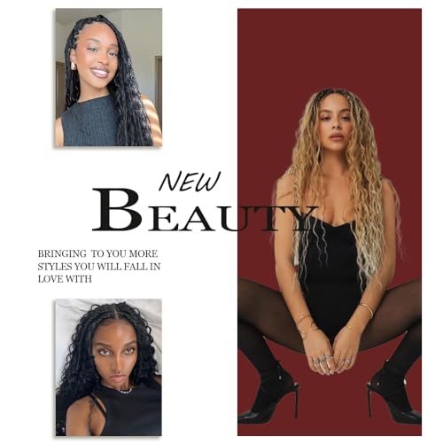 20 Inch Deep Wave Boho Braiding Hair Extensions - 2 Bundles