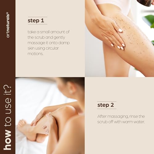 ArtNaturals Arabica Coffee Body Scrub - Exfoliating Moisturizer for Skin, Cellulite & Aging - 20 oz