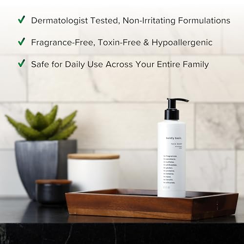 Boldly Basic Fragrance-Free Face Wash – Gentle Cleanser for Sensitive Skin