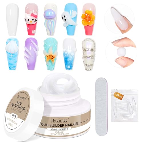 Bevimee 3D Nail Builder Gel – Solid Sculpting Gel for Nail Art