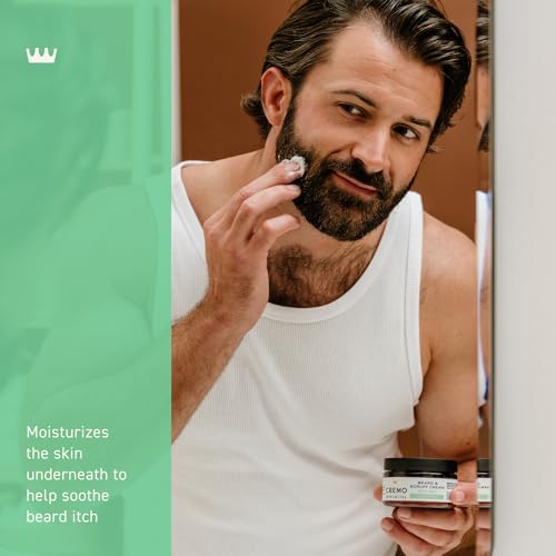 Cremo Beard & Scruff Cream Wild Mint 4 oz - Nourishing Facial Hair Moisturizer for All Lengths