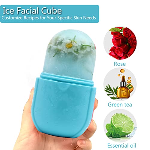 IMEASY Facial Ice Roller for Face and Body - Reusable Silicone Skin Tool