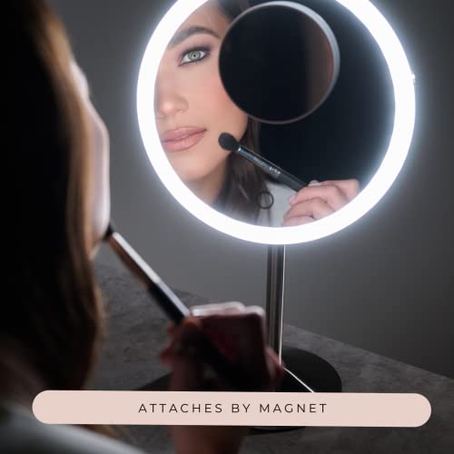 Ilios Lighting 10x Magnification Compact Mirror - Distortion-Free & Magnetic