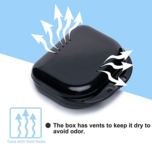 6-Pack Ventilated Retainer Cases with Snap Lock - Colorful & Durable