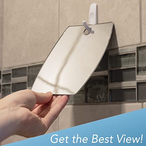 The Shave Well 5X Magnifying Anti-Fog Shower Mirror 6.8" x 5.8"