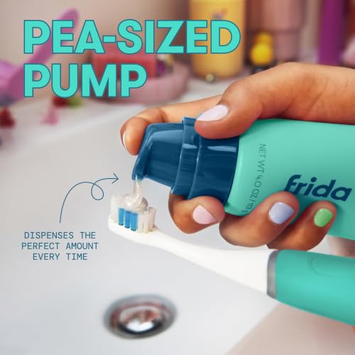 Frida Kids Fluoride Toothpaste Mint Teal 4 oz Cavity Protection & Enamel Support