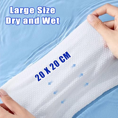 Ultra Thick Disposable Face Towels | 100 Count Lint-Free & Biodegradable
