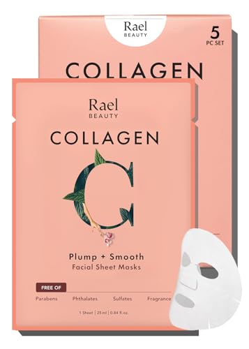 Rael Collagen Facial Masks - Hydrating & Soothing Skincare