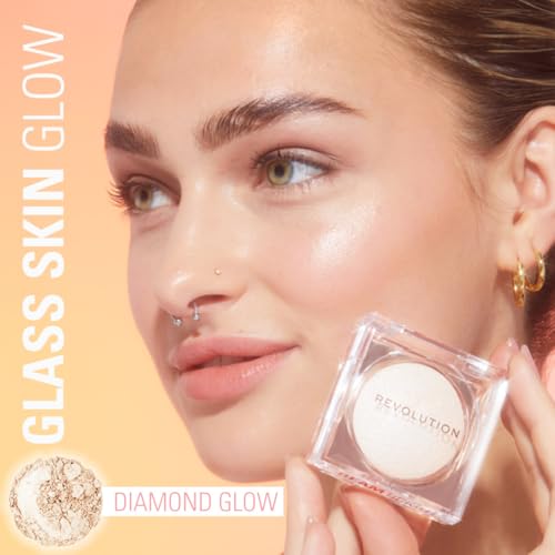 Revolution Beauty Diamond Glow Highlighter - 0.08 oz Powder to Liquid Formula