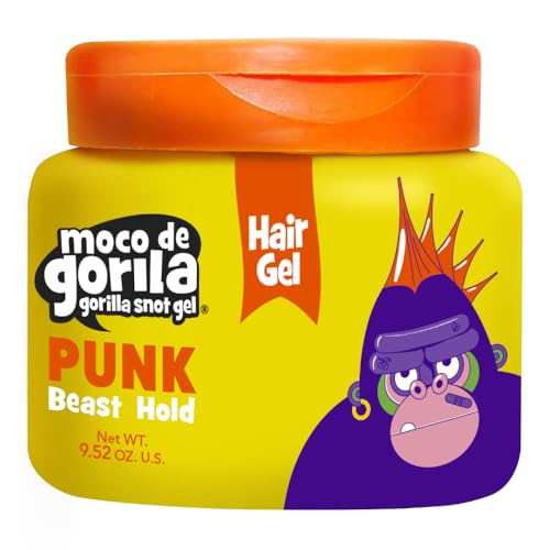 Moco de Gorila Punk Hair Gel - Strong Hold, 9.52 Oz, Pack of 3, Long-Lasting Styling