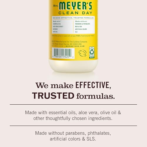 Mrs. Meyer’s Honeysuckle Liquid Hand Soap 3 Pack - Moisturizing & Gentle Cleanser
