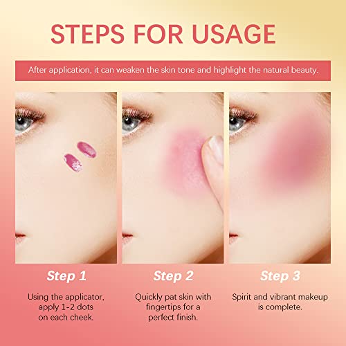 RILIMIOO Liquid Blush Stick - Waterproof Matte Cream Blush