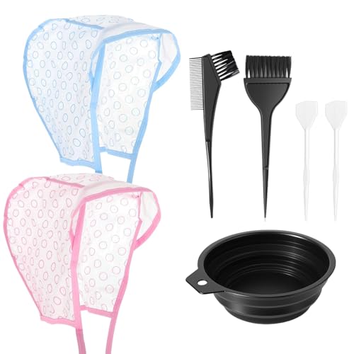 ARubyForest Highlighting Cap Set with Hooks - 2-Piece Hair Dye Kit