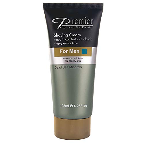 Premier Dead Sea Shaving Cream for Men - Soapless Moisturizing Formula