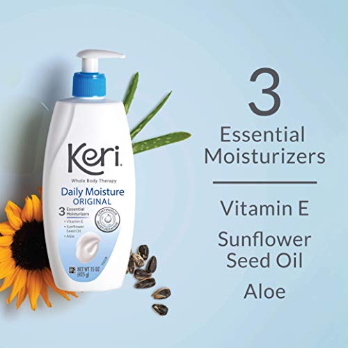 Keri Whole Body Therapy Moisturizer 20 Oz (Pack of 2) - with Vitamin E & Aloe