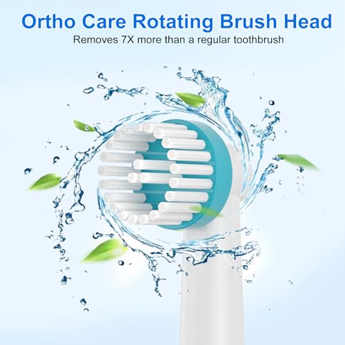 8pcs Interspace & Ortho Care Replacement Brush Heads for Electric Toothbrush