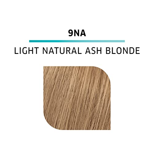WELLA Color Charm Demi Permanent Hair Color, 9NA Light Natural Ash Blonde & 10 Vol. Developer