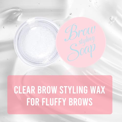 VANERIA Clear Eyebrow Gel & Brow Soap with Double-Head Brush - Waterproof, Hold & Define 14g (2 Pcs)