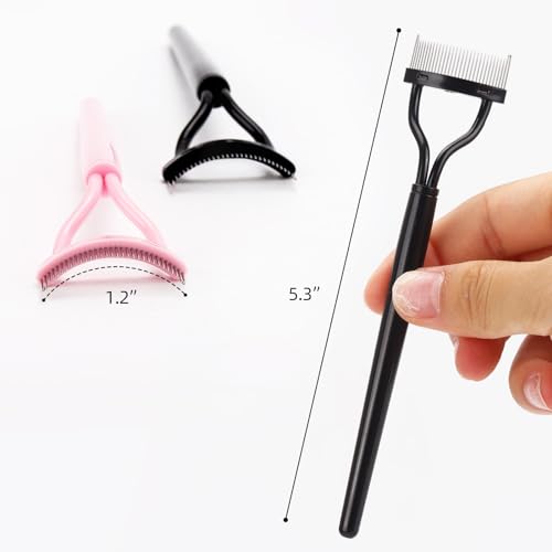 Eyelash Separator Tool Set - 4 Metal Lash Combs for Perfect Lashes