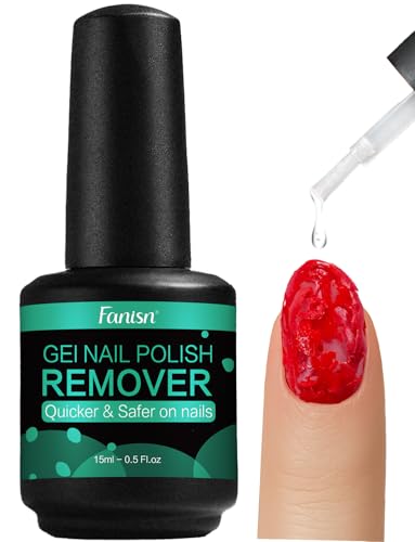 Fanisn Gel Nail Polish Remover - Acetone-Free, 15ml
