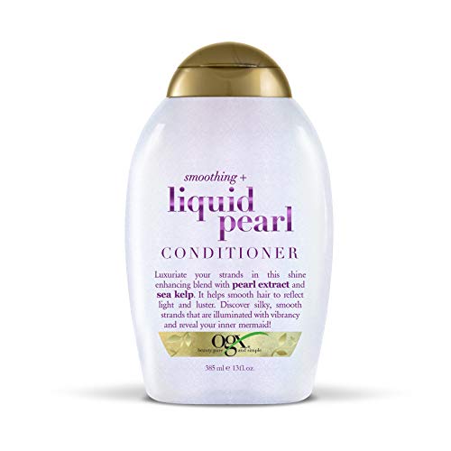 OGX Smoothing Liquid Pearl Conditioner 13 Fl Oz - Frizz-Free Shine & Hydration (Pack of 1)