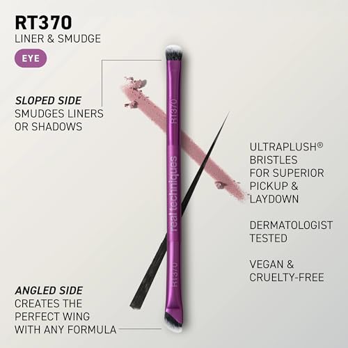 Real Techniques Liner & Smudge Brush - Dual-Ended Eye Makeup Tool