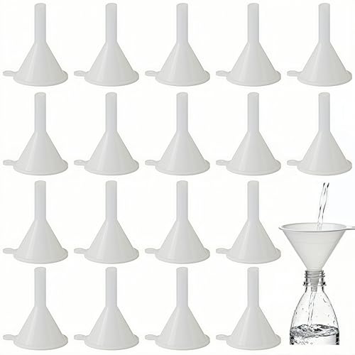 200PCS Mini Clear Plastic Funnels for Kitchen & Crafts - Food Grade