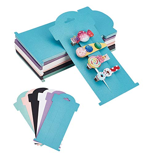 108pcs Hair Bow Display Cards - 6 x 3 Inch Rectangular Cardboard Holders