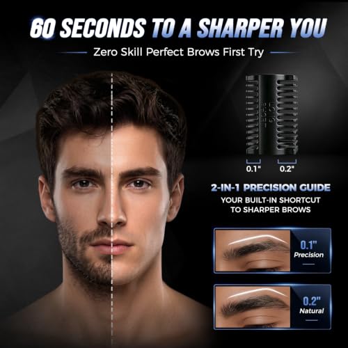 GAERUO Electric Eyebrow Trimmer for Men & Women - Painless Dual-Blade Razor