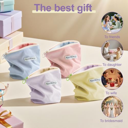 4-Piece Period Pouch Set - Discreet Sanitary Pad Storage Bag