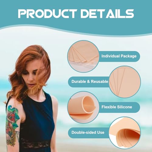 3MM Thick Tattoo Practice Skin - 10P Double-Sided Sheets, 6x8 Inch
