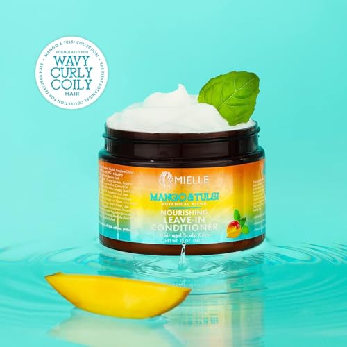 Mielle Organics Mango & Tulsi Leave In Conditioner for Curly Hair - 12 Oz