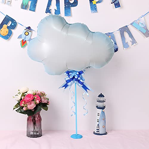 12 White Cloud Foil Balloons for Baby Shower & Birthday Parties