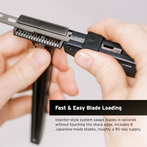 Supply Single Edge Razor Blade Refills - 8 Premium Japanese Blades