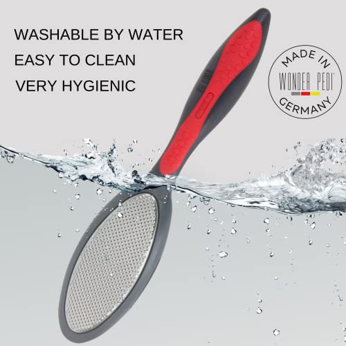 WONDER PEDI Stainless Steel Double-Sided Foot File for Callus Removal