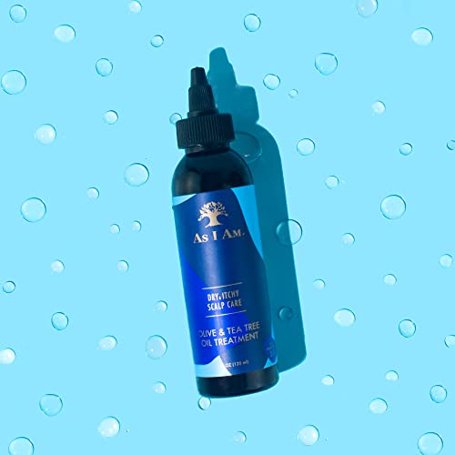 As I Am Dry & Itchy Scalp Care Oil Treatment 4oz with Salicylic Olive Tea Tree Oil