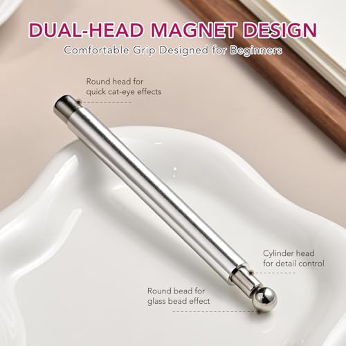 GAOY 3-in-1 Cat Eye Nail Magnet Set for DIY Nail Art