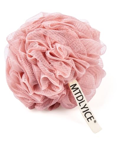 XXL Extra Large Bath Loofah Sponge 4-Pack - Soft Exfoliating Shower Pouf