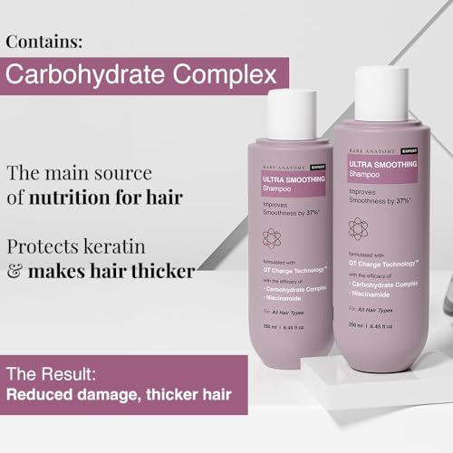 B.a.r.e A.n.a.t.o.m.y Expert Ultra Smoothing Hair Care Kit, Shampoo, Serum & Mask, All Hair Types, QT Charge Technology