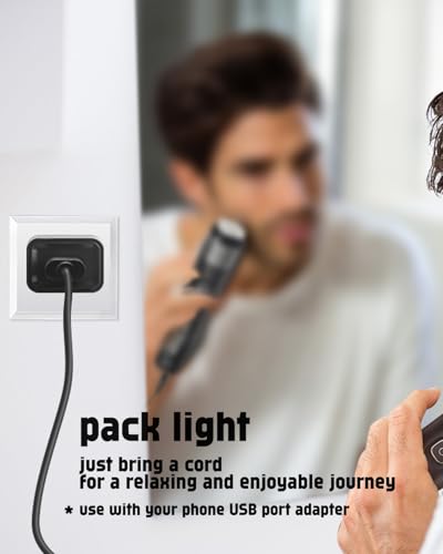 uijino MG5910 Charger Cord for Philips Norelco Multigroom 5000 - 3.3ft USB Cable