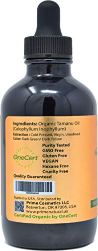 Organic Tamanu Oil 4oz - Pure Cold Pressed Nut Oil with Deep Nutty & Woodsy Scent