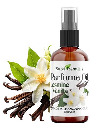 Jasmine Vanilla Perfume Oil - 2 Fl Oz | Organic & Alcohol-Free