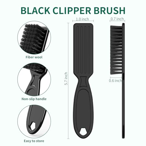 10-Pack Barber Clipper Cleaning Brushes - Nylon Hair Styling Tools