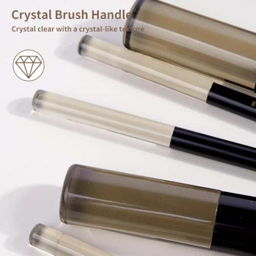 MAANGE 13-Piece Professional Makeup Brush Set with Travel Case - Black