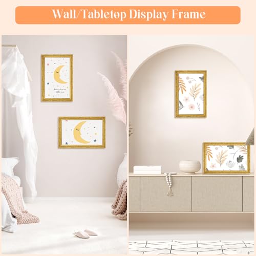 5x8 Gold Wooden Picture Frame - Elegant Rustic Design