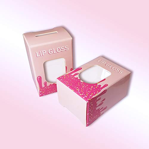 ANZKA 15 Pack Pink Lip Gloss Boxes - Ice Cream Shaped Empty Lipgloss Tubes (Variation of THIS listing)