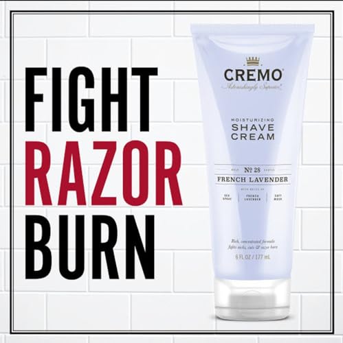 Cremo Women’s Shaving Cream Sensitive Skin French Lavender 6 Fl Oz Pack of 2