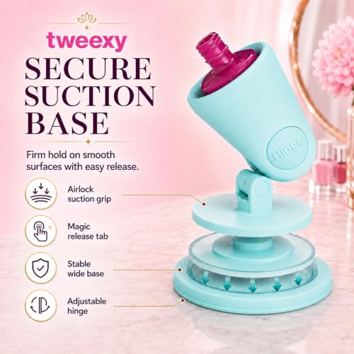 Tweexy Hinge Nail Polish Holder - Zen Green Anti-Spill Stand