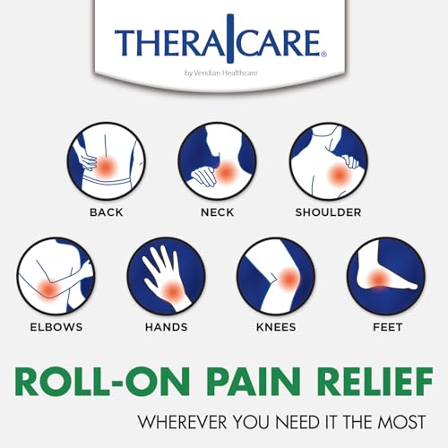 TheraCare 4% Menthol Pain Relief Roll-On Gel - Green, 2.5 oz (73 mL)
